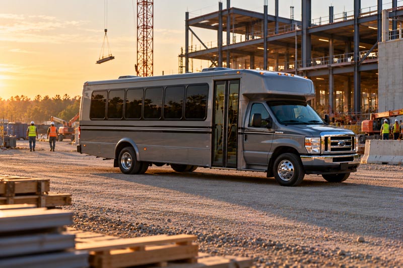 Construction Site Shuttle Bus Rentals in Spokane Valley, WA